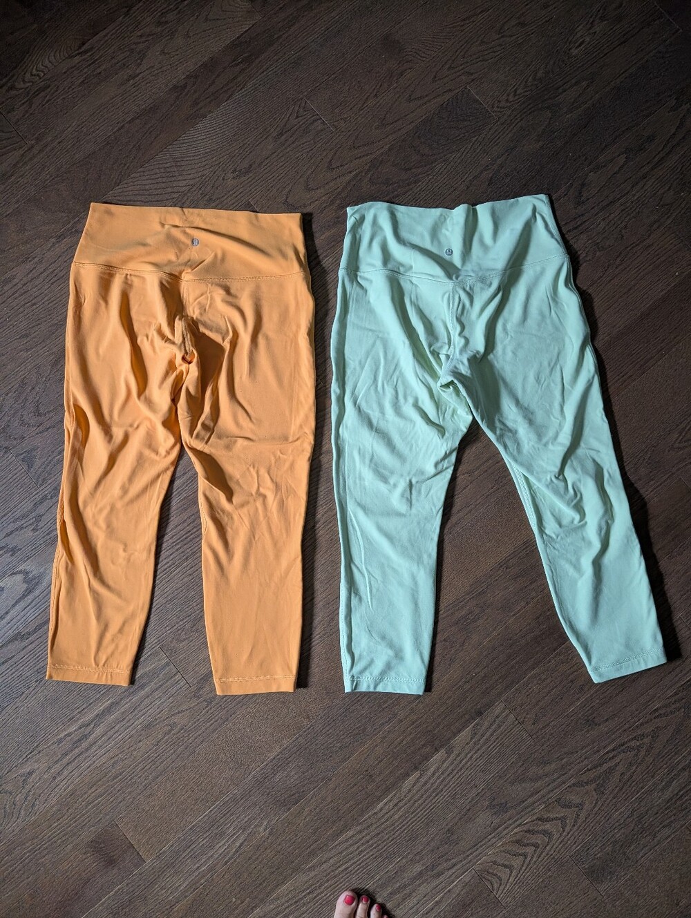 Lululemon  Capri Leggings - Orange and Mint (Set of 2)